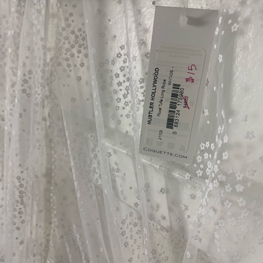Floral Tulle Long Robe - Picture 3 of 5